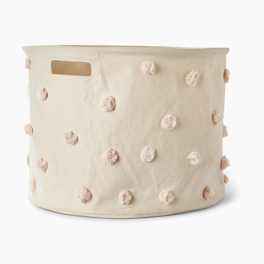 Nursery Pehr Storage | Pehr Pom Pom Drum Basket