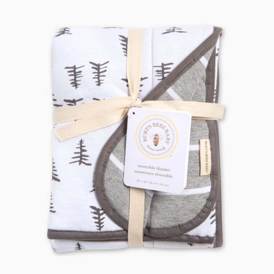 Nursery Burt's Bees Baby Blankets | Burt'S Bees Baby Reversible Organic Cotton Jersey Knit Blanket