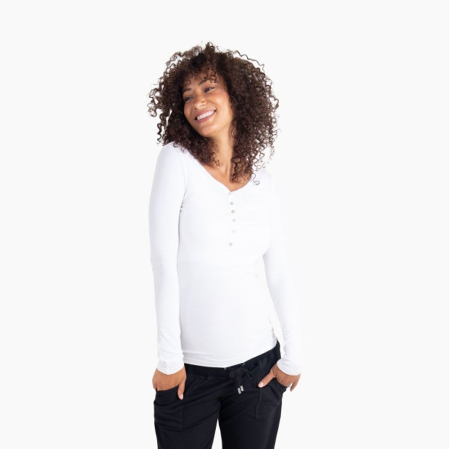 Clothing & Accessories Ingrid and Isabel Maternity Clothes & Intimates | Ingrid And Isabel Long Sleeve Rib Henley