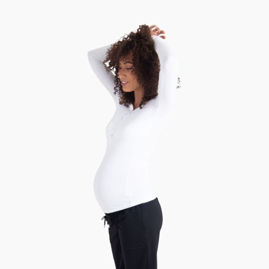 Clothing & Accessories Ingrid and Isabel Maternity Clothes & Intimates | Ingrid And Isabel Long Sleeve Rib Henley