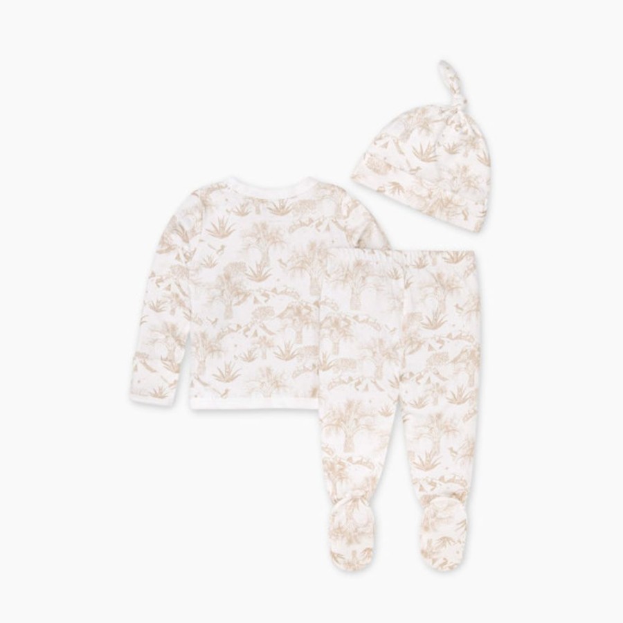 Clothing & Accessories Burt's Bees Baby | Burt'S Bees Baby Palm Desert Toile Take Me Home Set