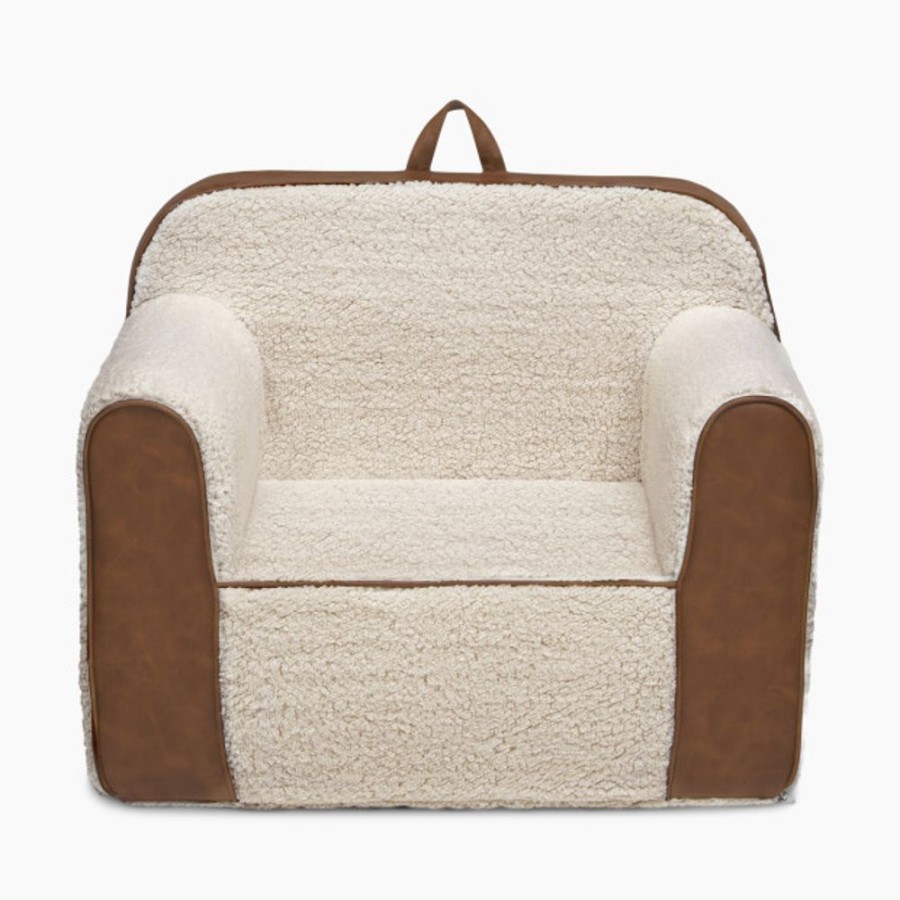 Toys & Activity Delta Children | Delta Children Cozee High-Pile Fleece And Faux Leather Chair