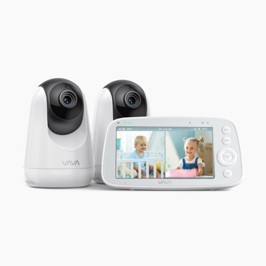 Nursery VAVA Video Monitors | Vava Dual Baby Monitor With Split Screen.