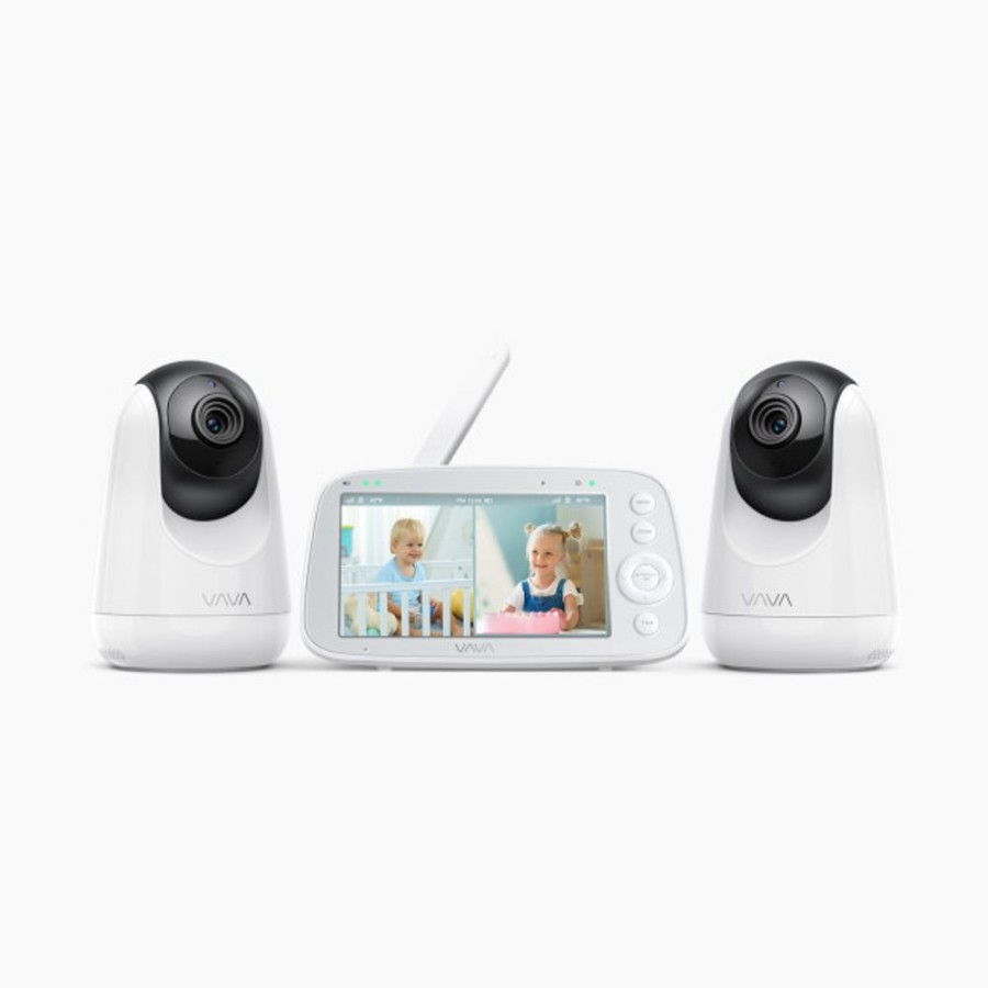 Nursery VAVA Video Monitors | Vava Dual Baby Monitor With Split Screen.