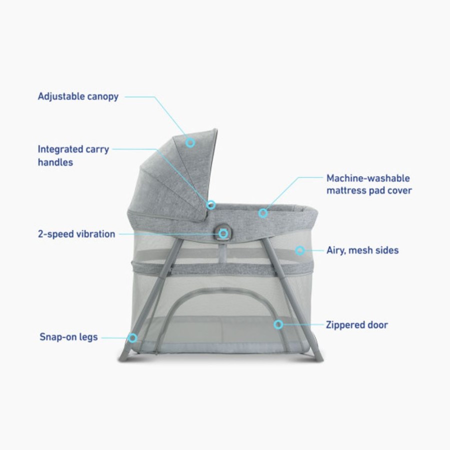 Nursery Graco Bassinets, Bedside Sleepers & Accessories | Graco Dreammore 3-In-1 Portable Bassinet & Travel Crib