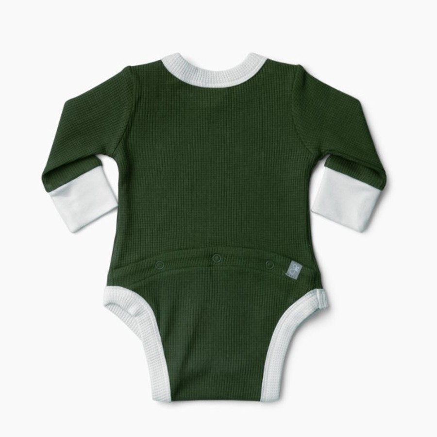 Clothing & Accessories Goumi Kids | Goumi Kids Thermal Organic Long-Sleeve Bodysuit