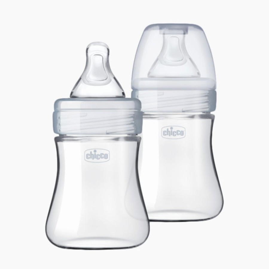 Nursing & Feeding Chicco Bottles | Chicco Duo Hybrid Baby Bottles With Invinci-Glass (2 Pack)