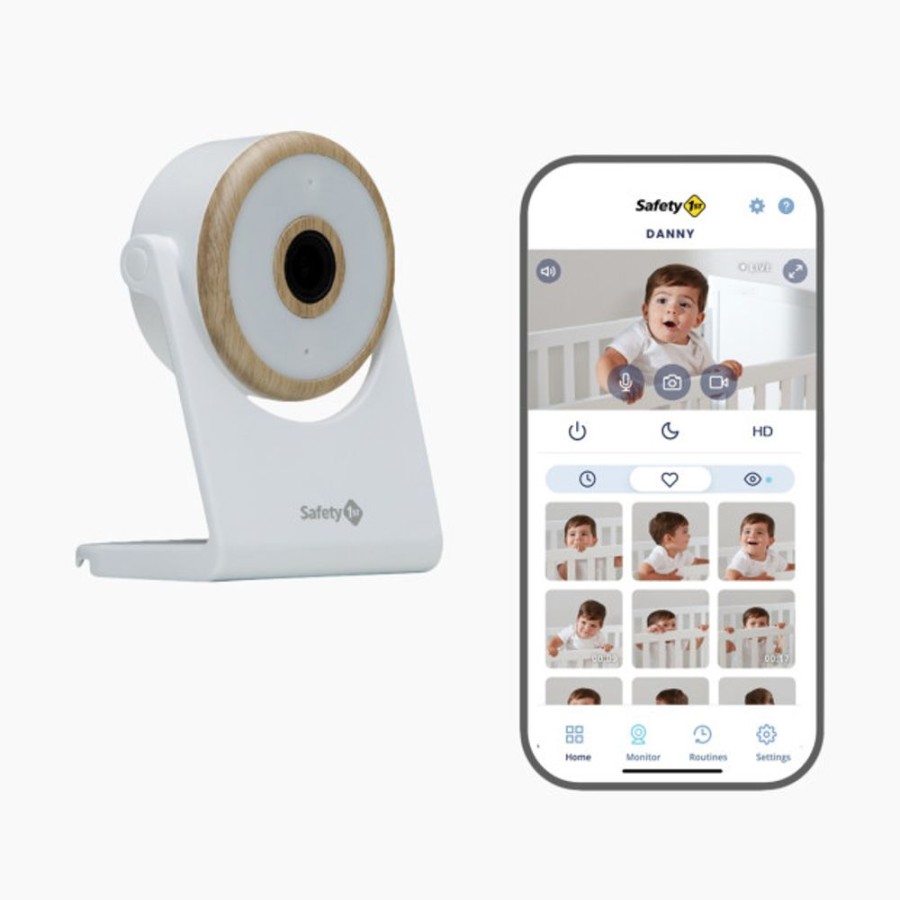 Nursery Safety 1st Video Monitors | Safety 1St Connected Nursery Wifi Baby Monitor.