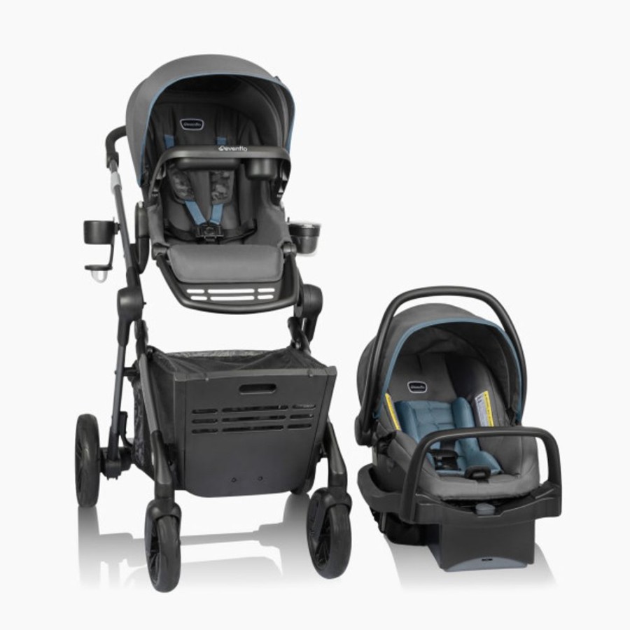 Strollers Evenflo | Evenflo Pivot Troop Child And Pet Modular Travel System