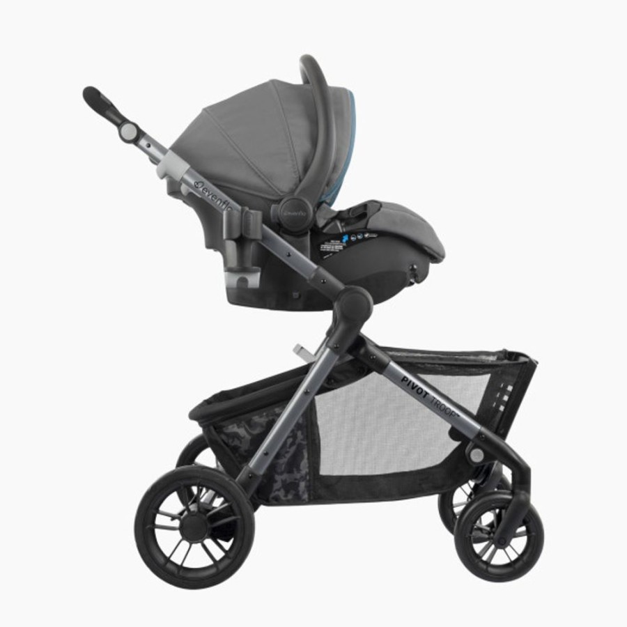 Strollers Evenflo | Evenflo Pivot Troop Child And Pet Modular Travel System