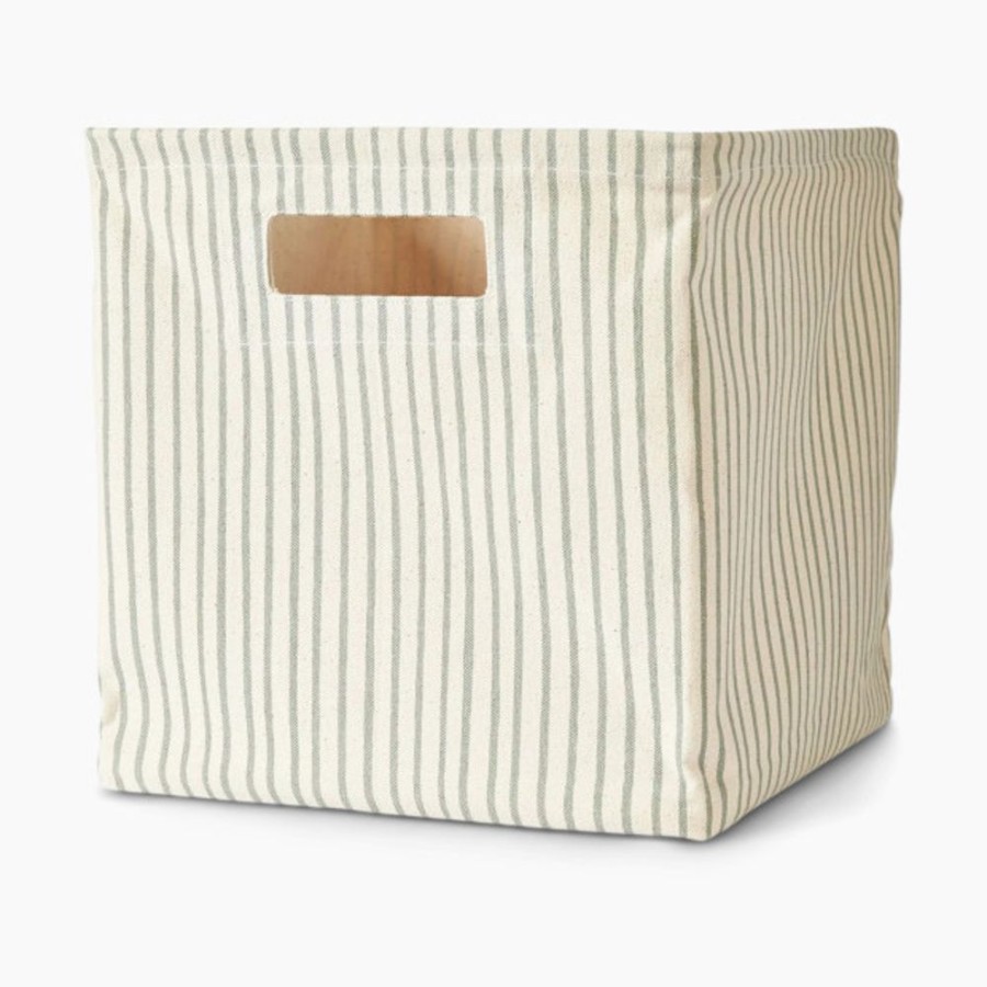 Nursery Pehr Storage | Pehr Stripes Away Printed Cube