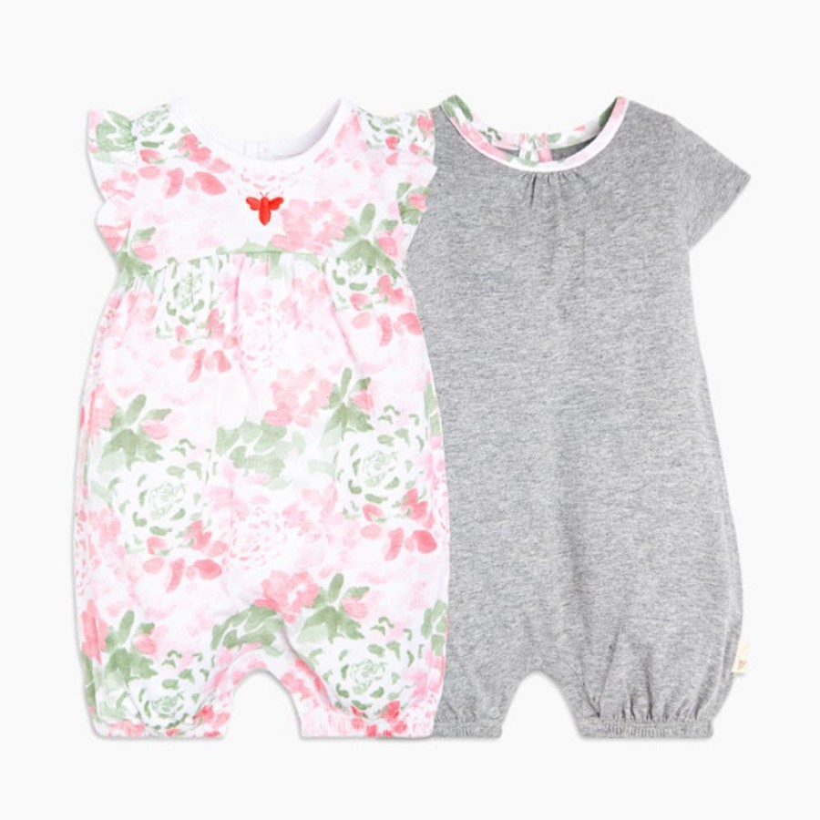 Clothing & Accessories Burt's Bees Baby | Burt'S Bees Baby 2 Pack Rompers