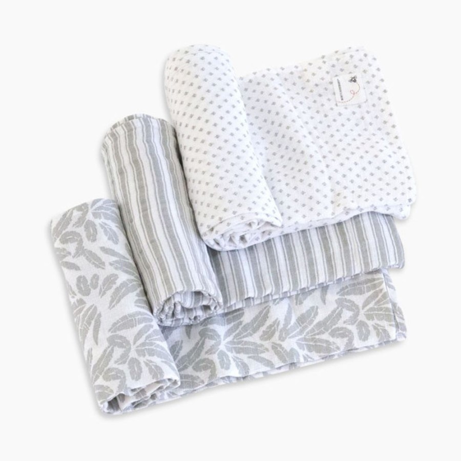 Nursery Burt's Bees Baby Blankets | Burt'S Bees Baby Organic Cotton Muslin Swaddle Blankets (3 Pack)