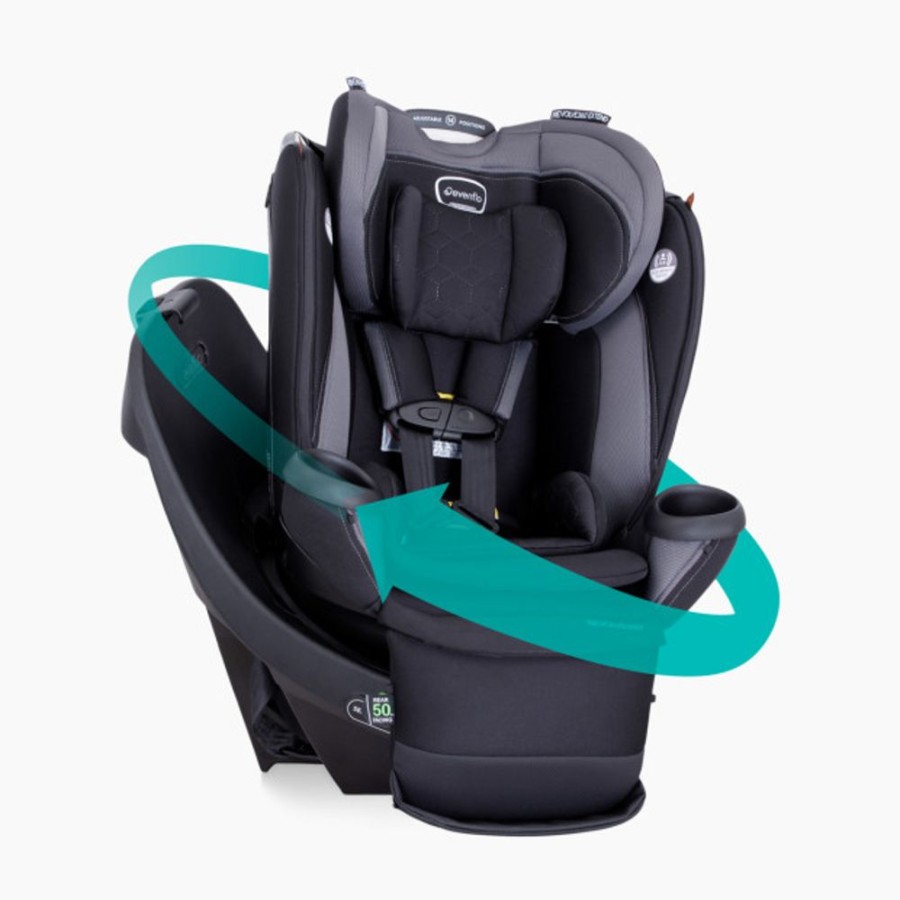 Car Seats Evenflo | Evenflo Revolve360 Extend All-In-One Rotational Convertible Car Seat