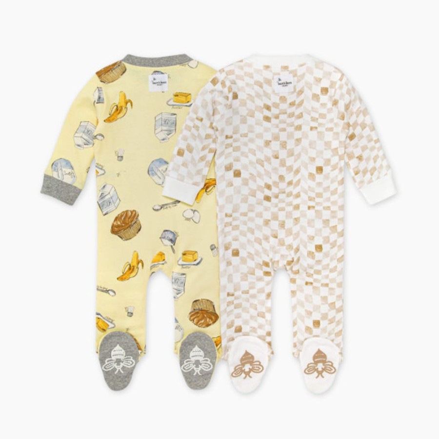 Clothing & Accessories Burt's Bees Baby | Burt'S Bees Baby 2 Pack Sleep & Play Pajamas Organic Cotton