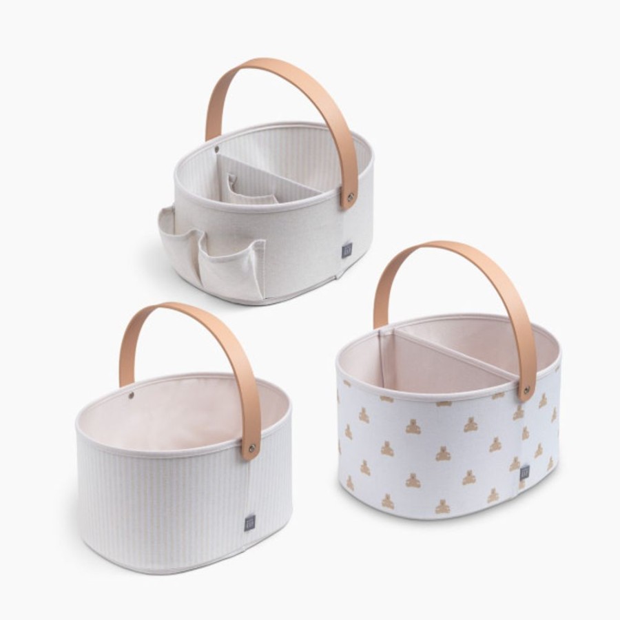 Nursery Delta Children Storage | Delta Children Babygap 3-Pack Nested Fabric Storage Bins With Handles