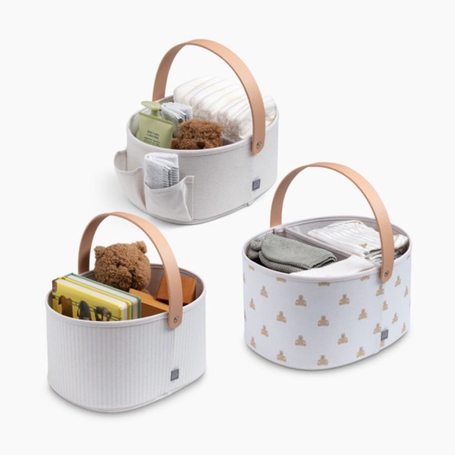 Nursery Delta Children Storage | Delta Children Babygap 3-Pack Nested Fabric Storage Bins With Handles