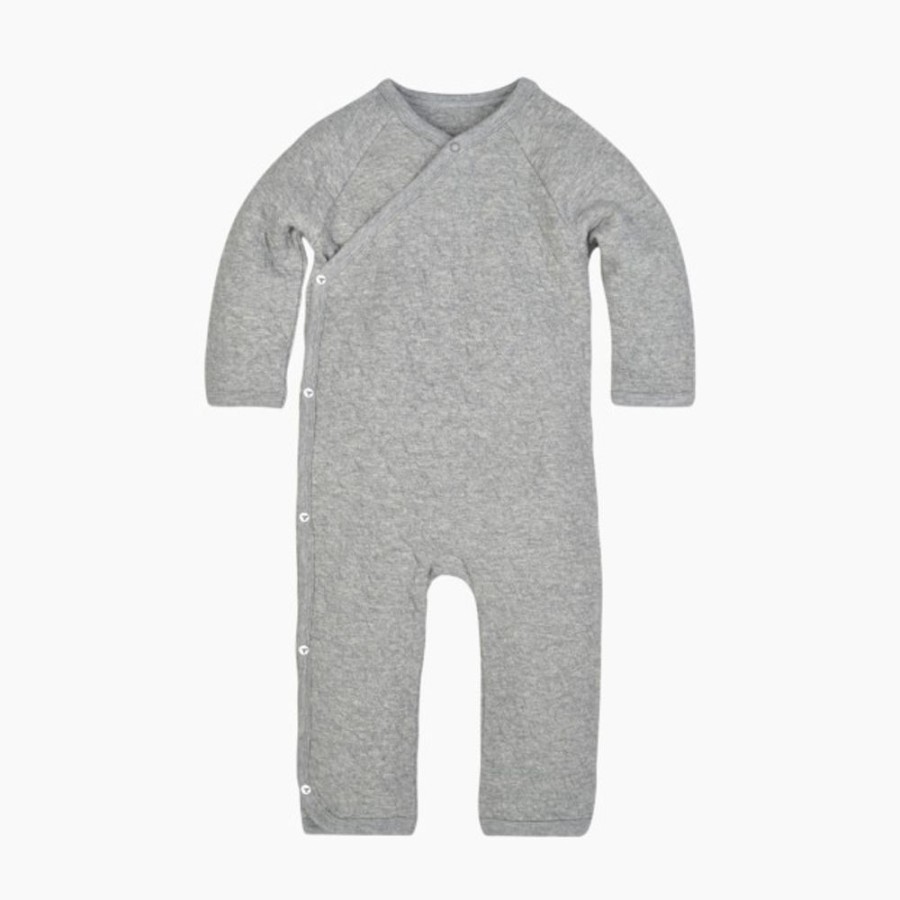 Clothing & Accessories Burt's Bees Baby | Burt'S Bees Baby Organic Quilted Bee Wrap Front Jumpsuit