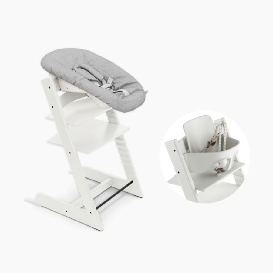 Nursing & Feeding Stokke | Stokke Tripp Trapp High Chair And Newborn Set Bundle