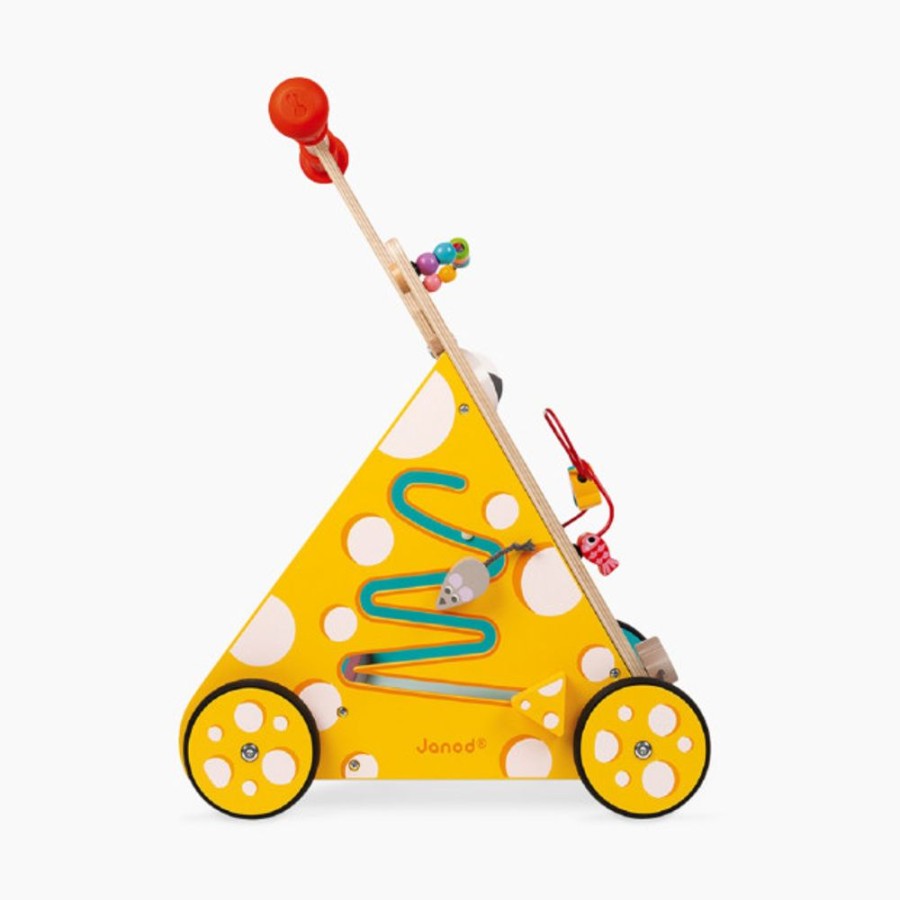 Nursery Janod Walkers | Janod Wooden Multi-Activities Cat Baby Walker.