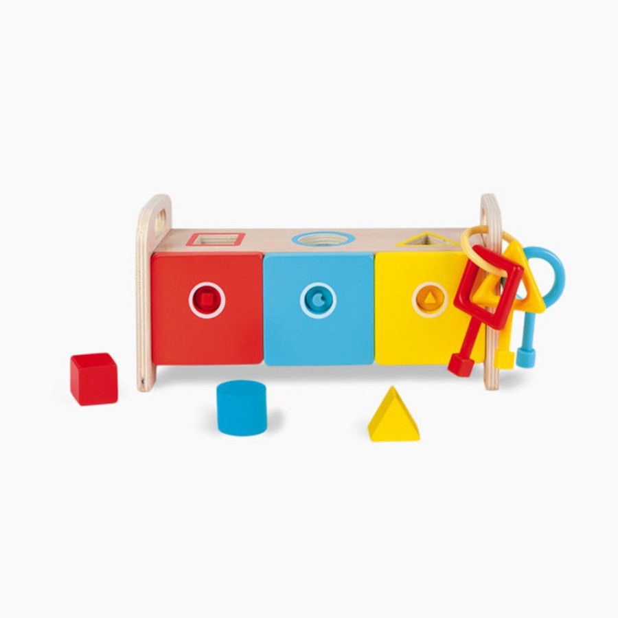 Nursery Janod Toddler Toys | Janod Shape Sorter Box With Keys.