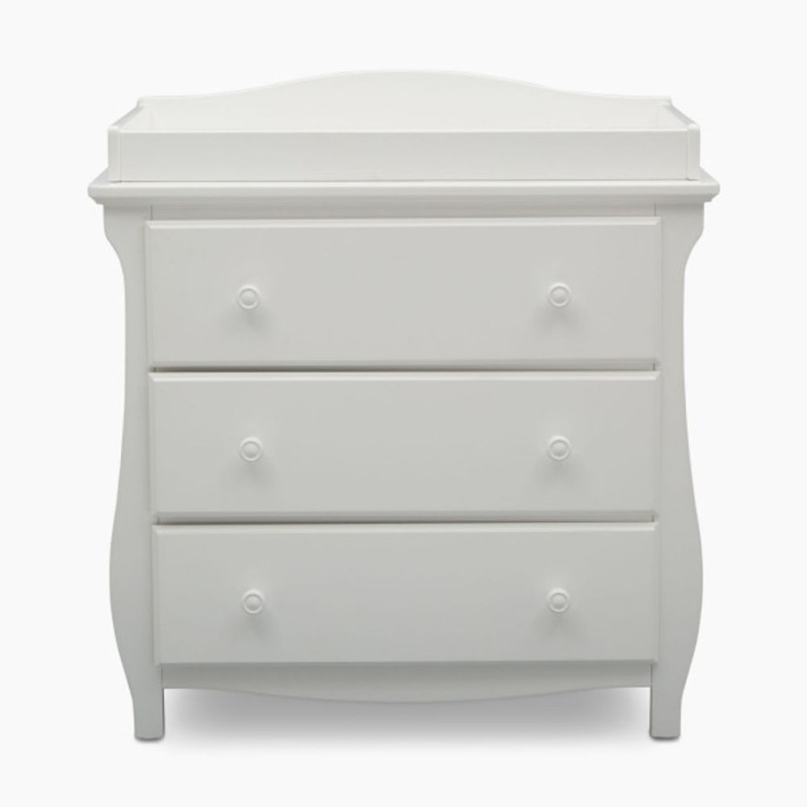 Nursery Delta Children Dressers & Changing Tables | Delta Children Lancaster 3 Drawer Dresser With Changing Top