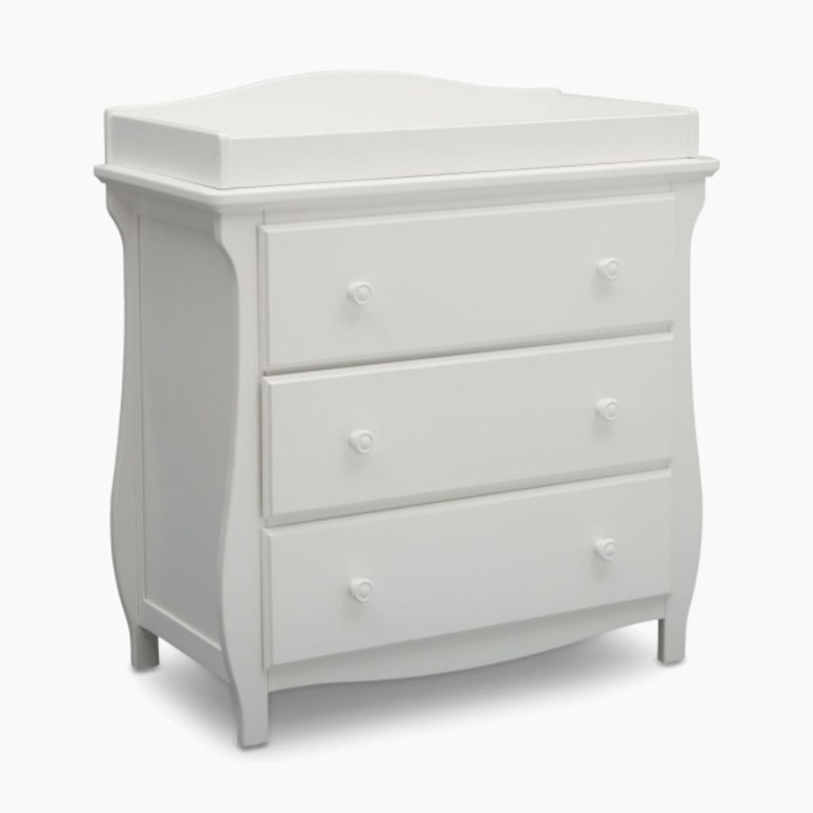 Nursery Delta Children Dressers & Changing Tables | Delta Children Lancaster 3 Drawer Dresser With Changing Top