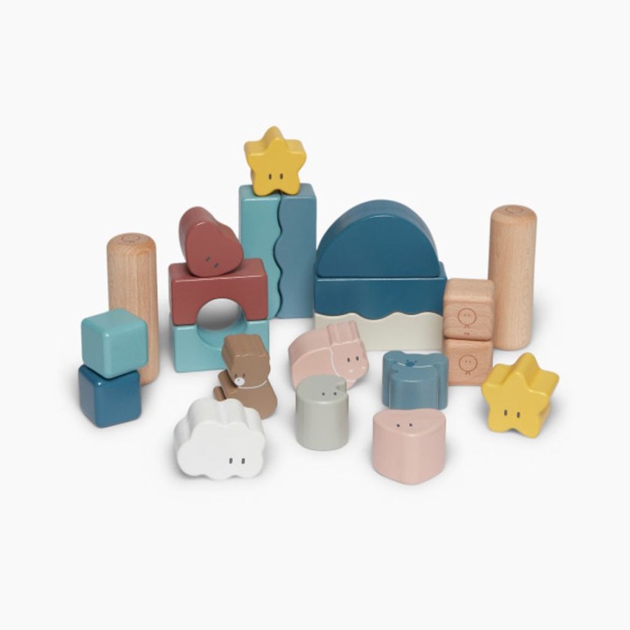 Nursery MORI Toddler Toys | Mori Wooden Little World Building Blocks.