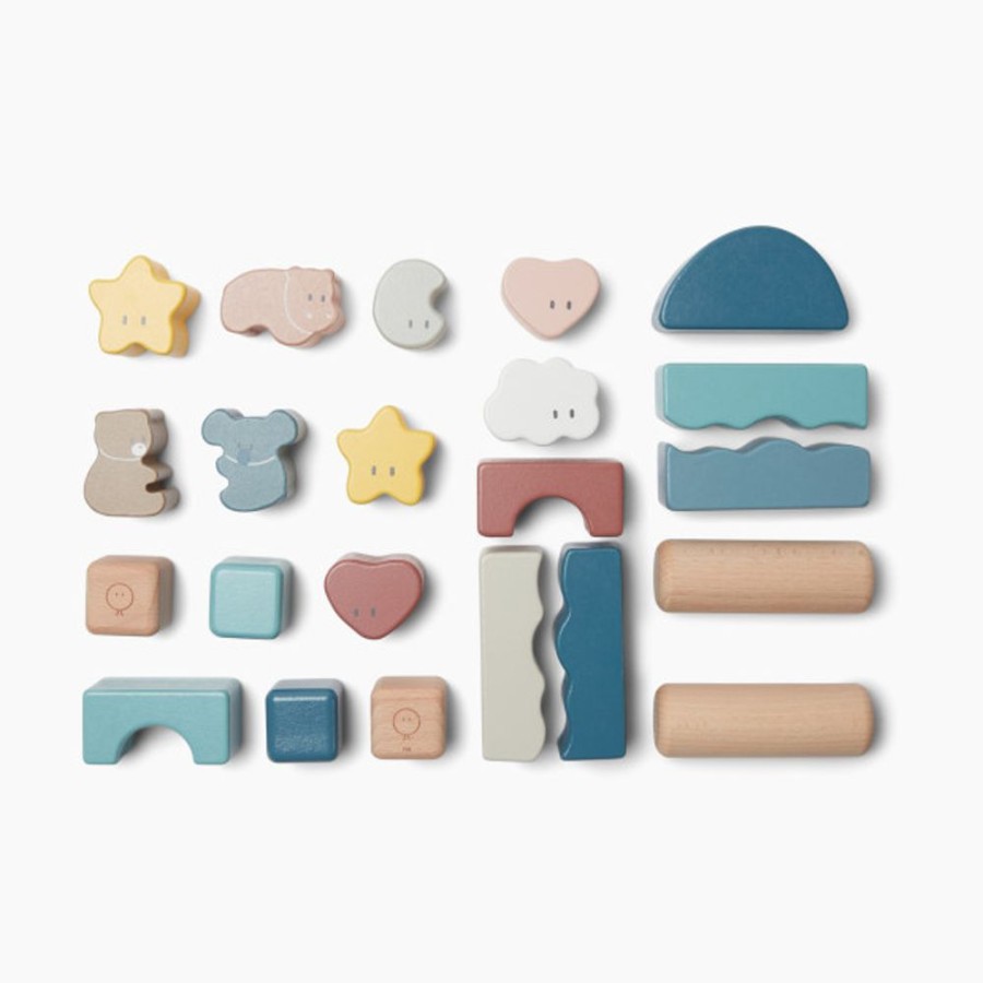 Nursery MORI Toddler Toys | Mori Wooden Little World Building Blocks.