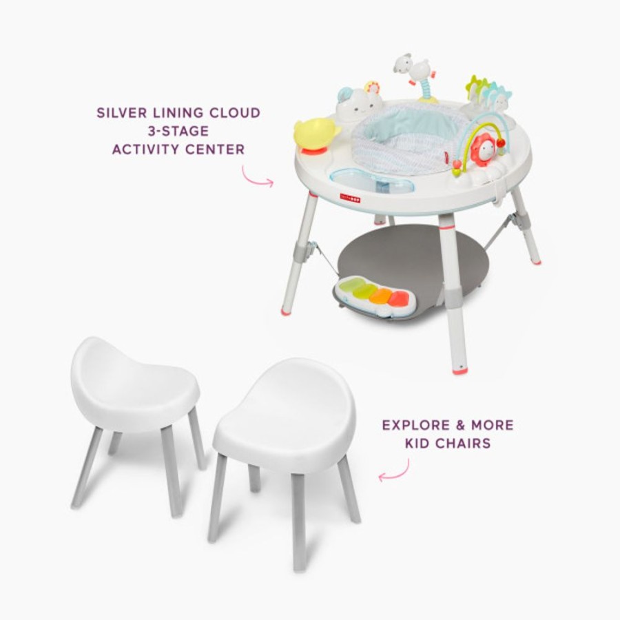 Toys & Activity Skip Hop | Skip Hop 3-Stage Activity Center And Kid Chairs Bundle