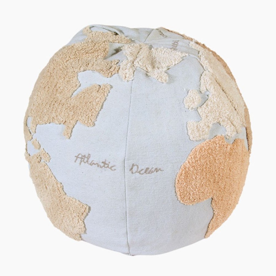 Nursery Lorena Canals Nursery Themes | Lorena Canals Pouf World Map.