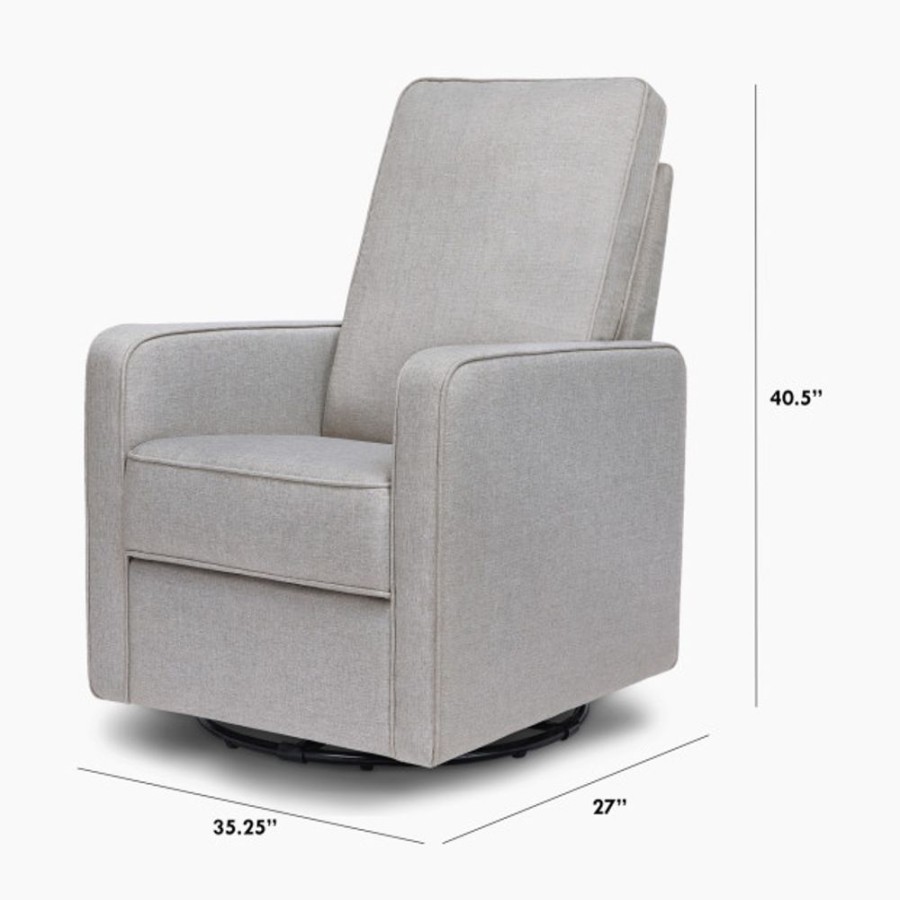 Nursery DaVinci Rockers & Gliders | Davinci Casey Pillowback Swivel Glider