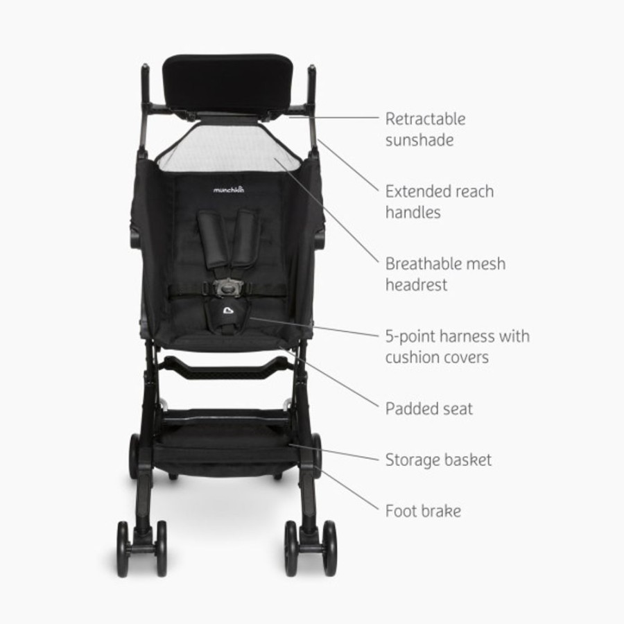 Strollers Munchkin | Munchkin Munchkin Sparrow Ultra Compact Travel Stroller