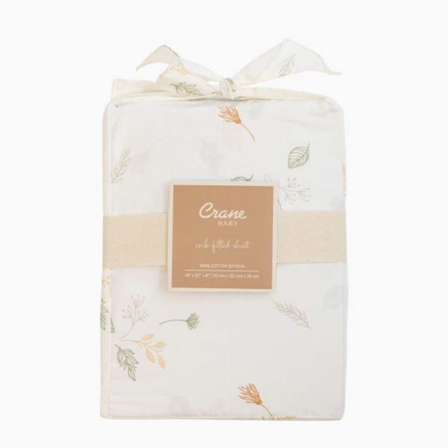 Nursery Crane Baby Nursery Themes | Crane Baby Cotton Sateen Crib Fitted Sheet