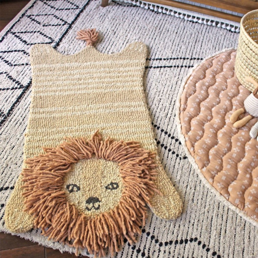 Nursery Crane Baby Nursery Themes | Crane Baby Hand Tufted Wool Animal Shaped Rug