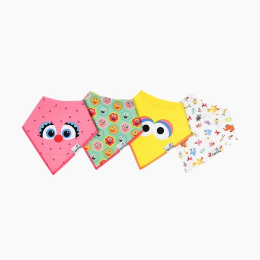 Clothing & Accessories Copper Pearl Bandana Bibs | Copper Pearl Sesame Street Bandana Bib Set (4 Pack)