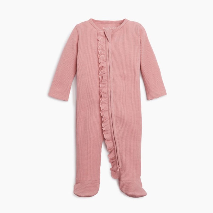 Clothing & Accessories Tiny Kind | Tiny Kind Ruffle Waffle Footie