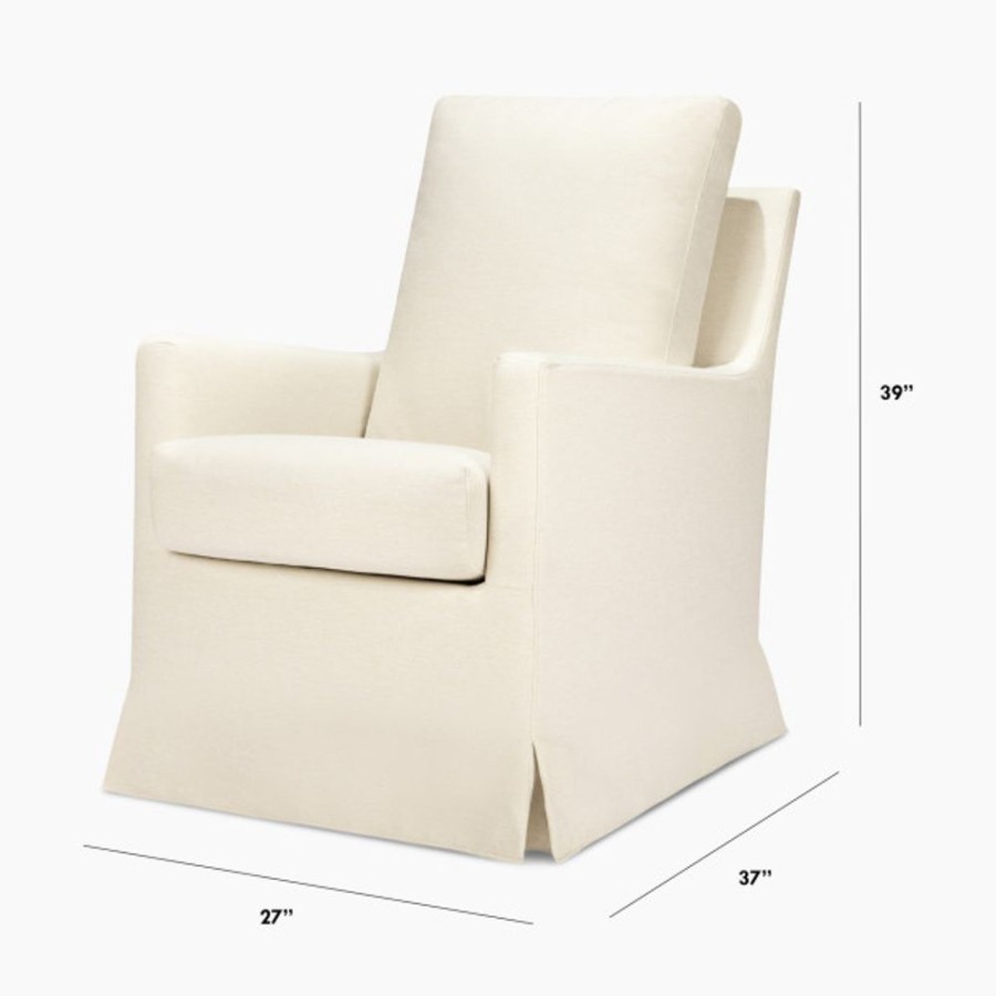 Nursery DaVinci Rockers & Gliders | Davinci Winnie Slipcover Swivel Glider