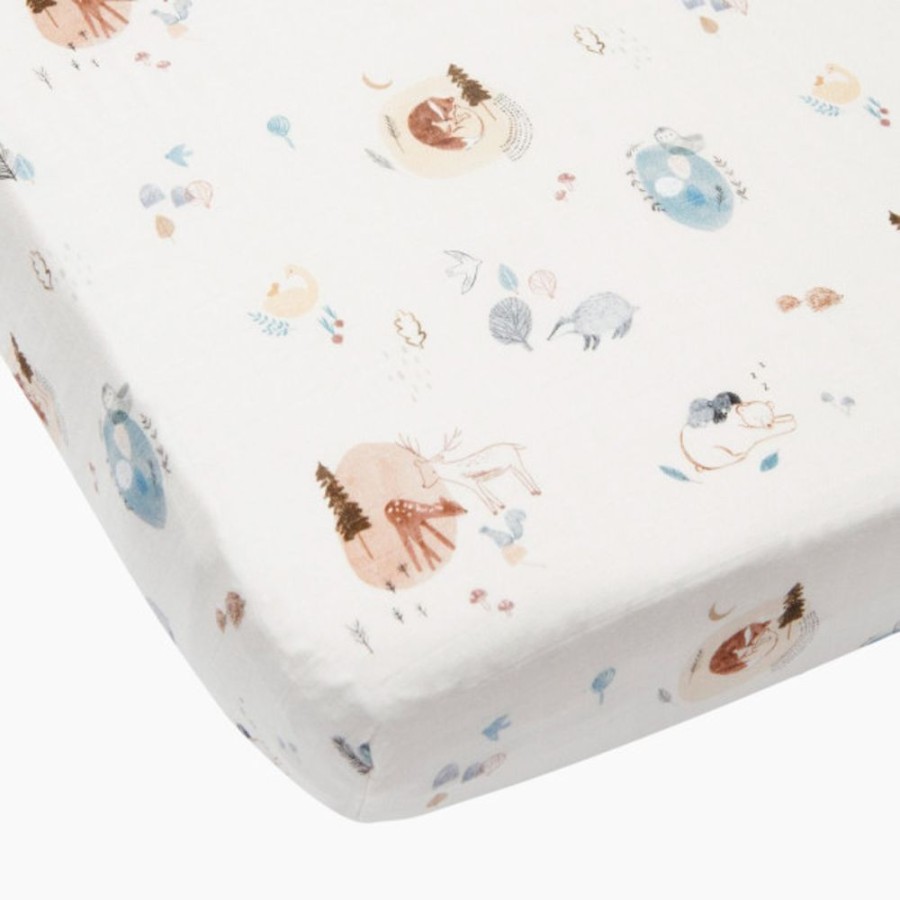 Nursery Loulou Lollipop Nursery Themes | Loulou Lollipop Cotton & Bamboo Fitted Crib Sheet