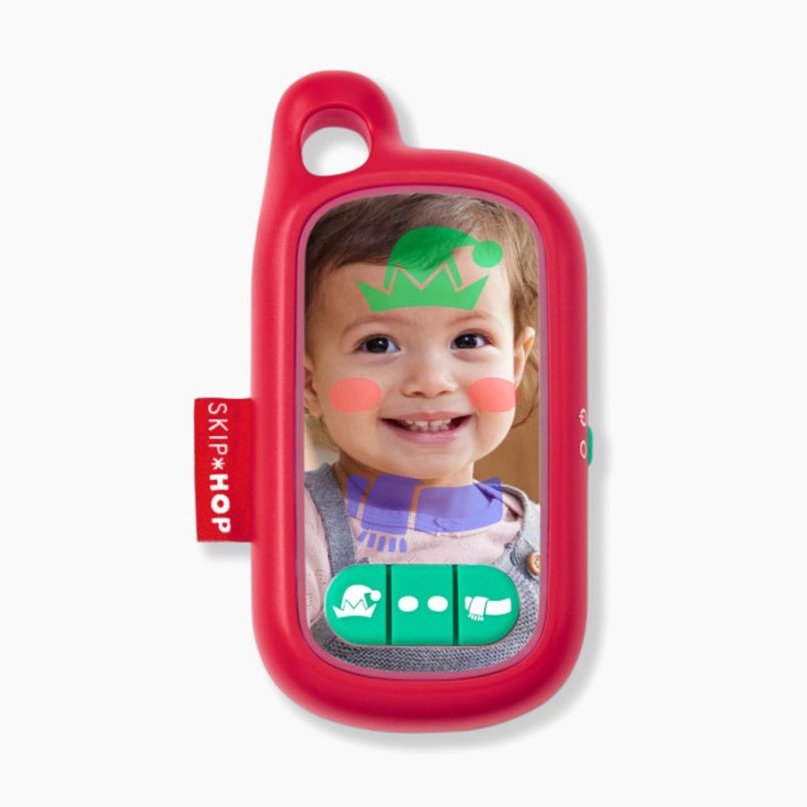 Nursery Skip Hop Toddler Toys | Skip Hop Holiday Elfie Phone Baby Toy.