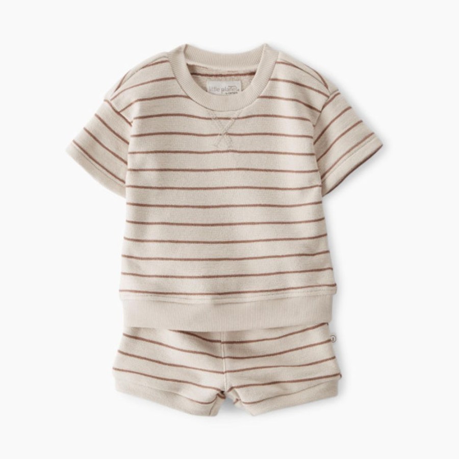 Clothing & Accessories Carter's | Carter'S Little Planet Striped Organic Cotton 2-Piece Set