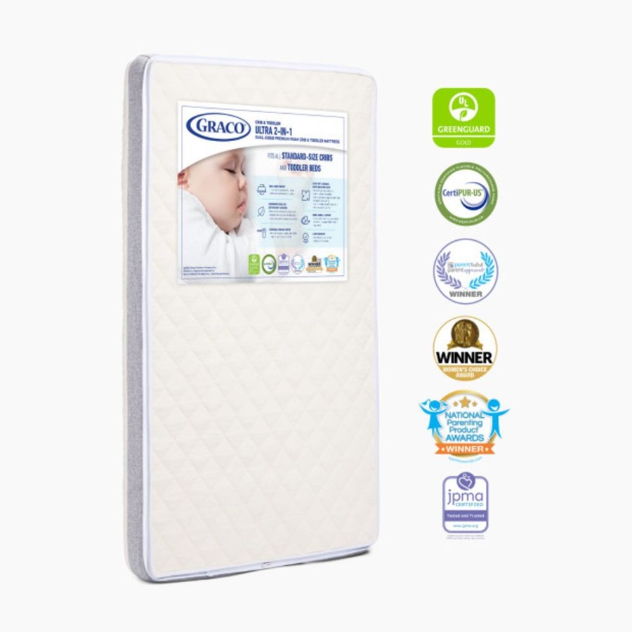 Nursery Graco Mattresses | Graco Ultra Premium 2-In-1 Crib And Toddler Mattress