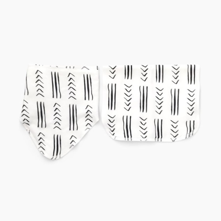 Nursing & Feeding Stina & Mae | Stina & Mae Mudcloth Bibs & Burp Cloth Set.