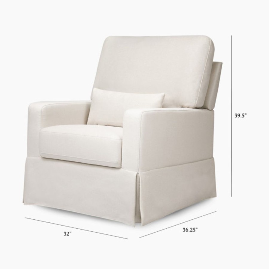 Nursery Namesake Rockers & Gliders | Namesake Crawford Pillowback Comfort Swivel Glider