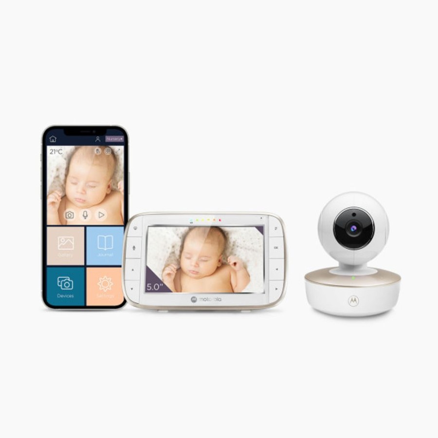 Nursery Motorola Video Monitors | Motorola Vm855 Connect 5" Wifi Video Baby Monitor