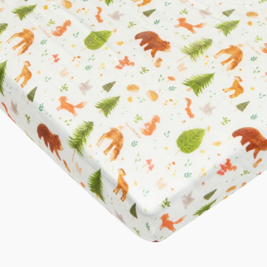 Nursery Loulou Lollipop Nursery Themes | Loulou Lollipop Cotton & Bamboo Fitted Crib Sheet