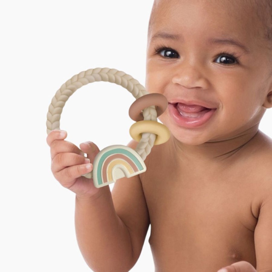 Nursery Itzy Ritzy Teethers & Rattles | Itzy Ritzy Silicone Teether With Rattle