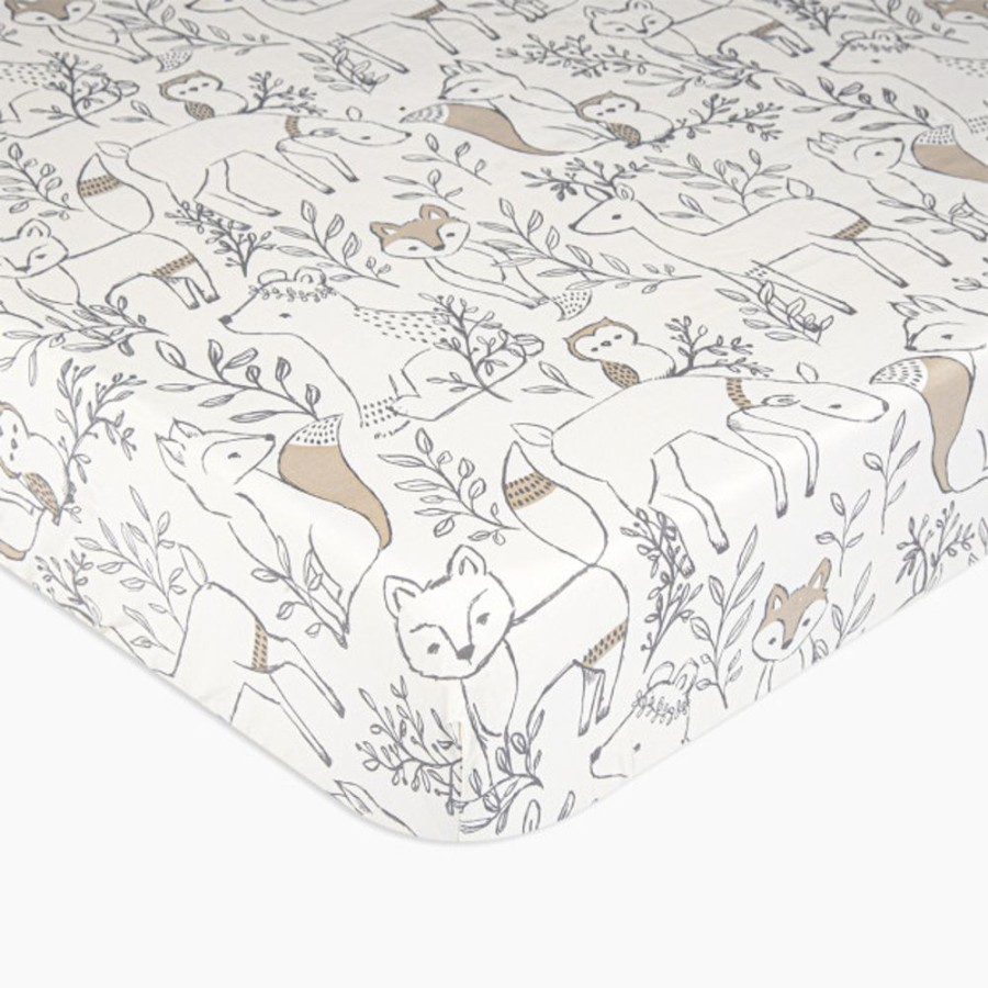 Nursery Crane Baby Nursery Themes | Crane Baby Cotton Sateen Crib Fitted Sheet