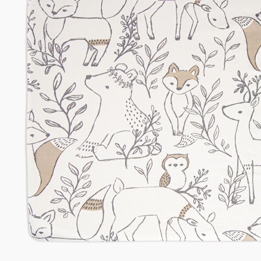 Nursery Crane Baby Nursery Themes | Crane Baby Cotton Sateen Crib Fitted Sheet