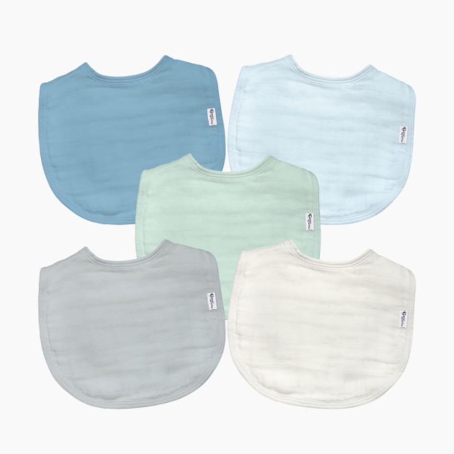 Nursing & Feeding GREEN SPROUTS | Green Sprouts Muslin Bibs (5 Pack)